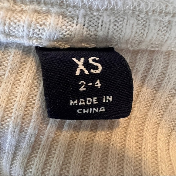 Lands' End Women’s Cream Henley Ribbed Knit Top Size XS EUC - Picture 5 of 7